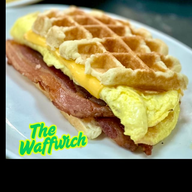 Breakfast Waffwich.